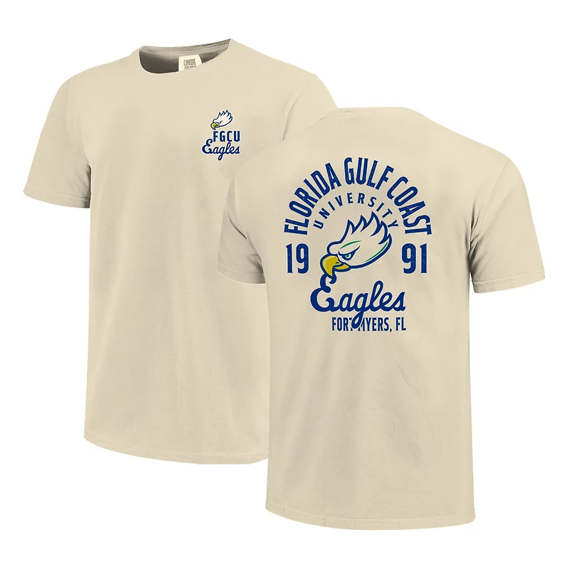 T-shirt crème pour homme avec logo mascotte des Florida Gulf Coast Eagles
