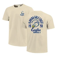 T-shirt crème pour homme avec logo mascotte des Florida Gulf Coast Eagles