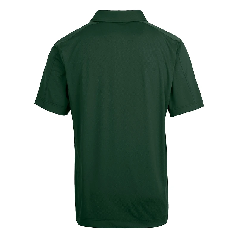Men's Cutter & Buck Hunter Green Florida Gulf Coast Eagles Big Tall Prospect Textured Stretch Polo
