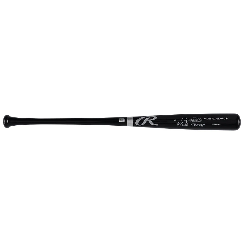 Gary Sheffield Florida Marlins Autographed Black Rawlings Pro Bat with "97 WS Champs" Inscription