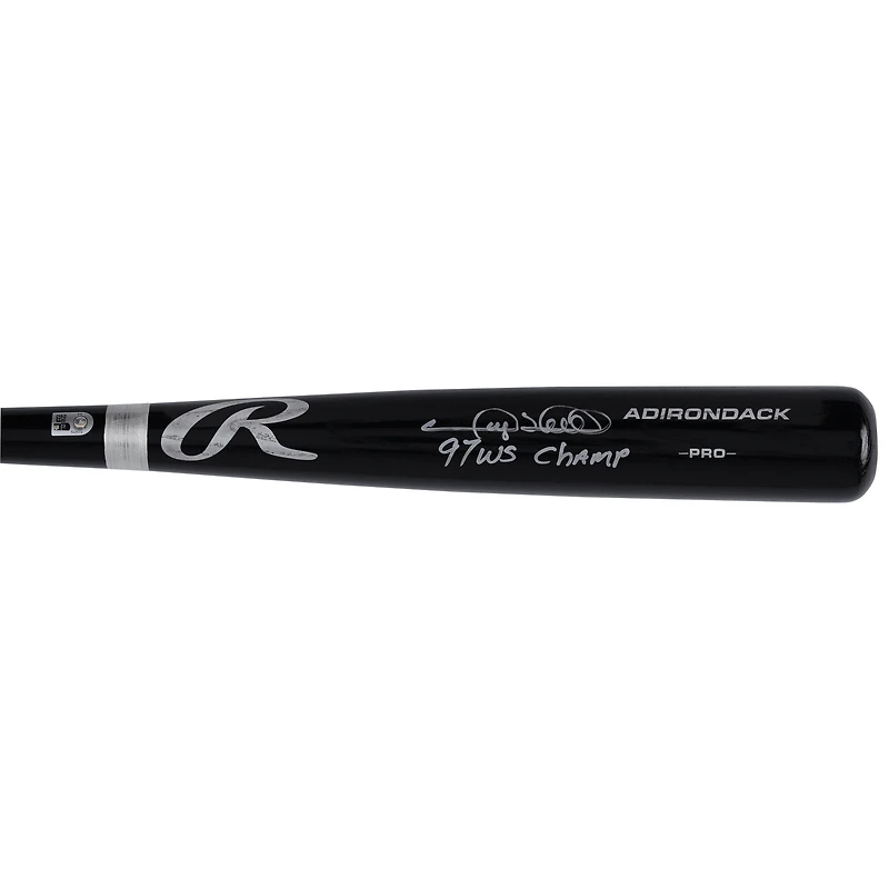 Gary Sheffield Florida Marlins Autographed Black Rawlings Pro Bat with "97 WS Champs" Inscription