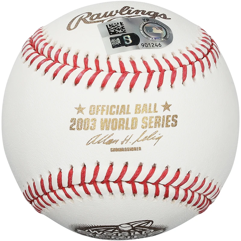 Ivan Rodriguez Florida Marlins Autographed 2003 World Series Baseball