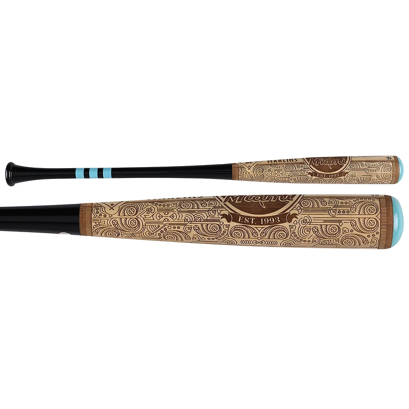 Josh Beckett Miami Marlins Autographed Pillbox Bat Company Mural Series Bat with "03 WS MVP" Inscription