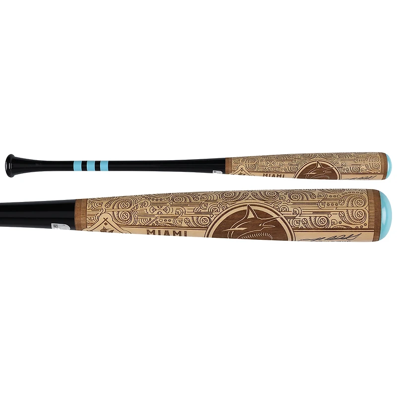 Josh Beckett Miami Marlins Autographed Pillbox Bat Company Mural Series Bat with "03 WS MVP" Inscription