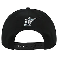 Casquette réglable Premier Hitch de la collection Cooperstown 47 des Marlins de Floride noirs pour hommes