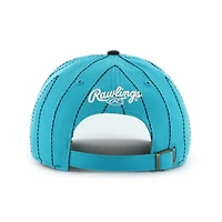 Men's '47 x Rawlings Teal/Black Florida Marlins Pinstripe Hitch Adjustable Hat