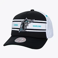Casquette ajustable noire pour homme Florida Marlins Sideline Trucker