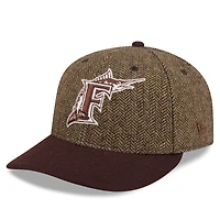 Men's Chase B x New Era Olive/Brown Florida Marlins 9FIFTY Low Profile Adjustable Hat