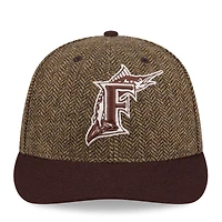 Men's Chase B x New Era Olive/Brown Florida Marlins 9FIFTY Low Profile Adjustable Hat