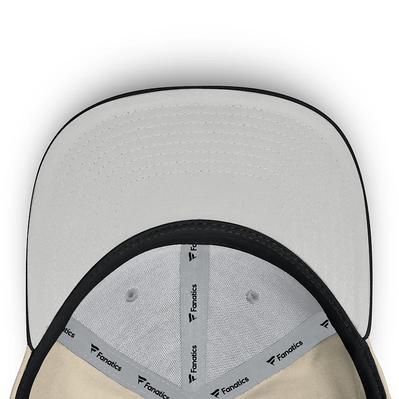 Casquette snapback Bounder Fanatics pour homme, couleur naturelle/noire, collection Cooperstown des Florida Marlins