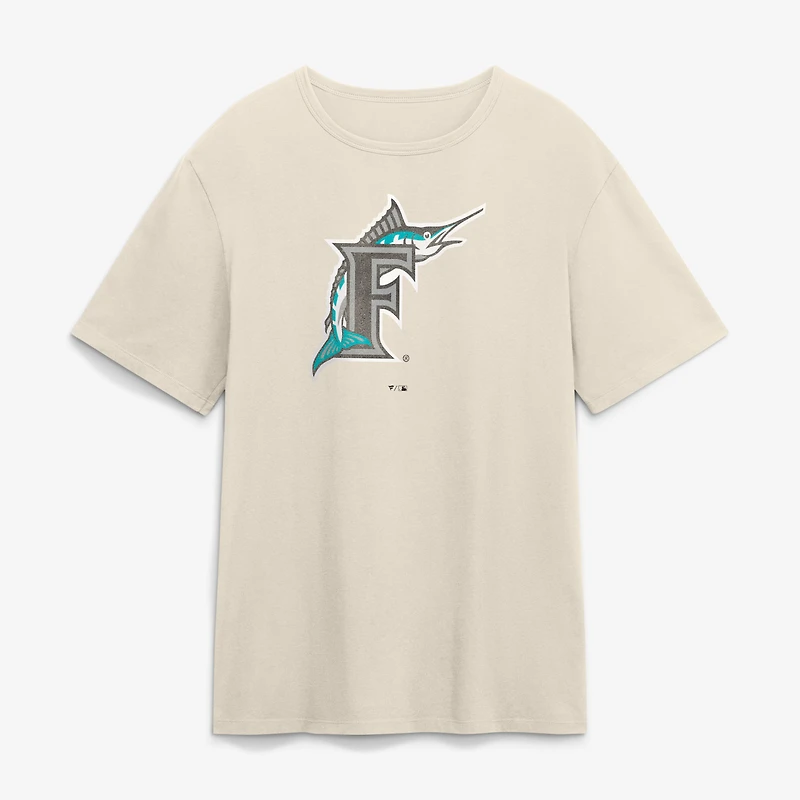 Men's Fanatics Tan Florida Marlins Alternate Logo Legacy T-Shirt