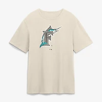 Men's Fanatics Tan Florida Marlins Alternate Logo Legacy T-Shirt