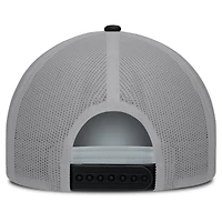 Men's Fanatics White/Black Florida Marlins On Deck A-Frame Snapback Hat