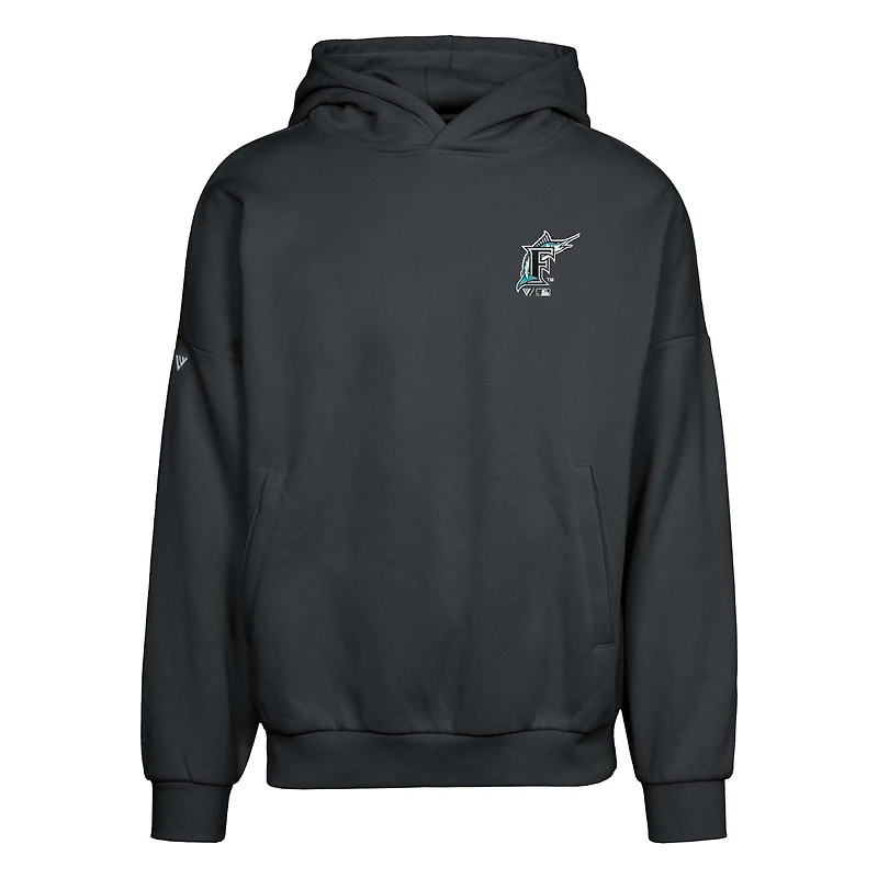 Sweat à capuche noir Florida Marlins Contact Pro Card pour homme de Levelwear