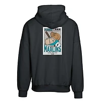 Sweat à capuche noir Florida Marlins Contact Pro Card pour homme de Levelwear