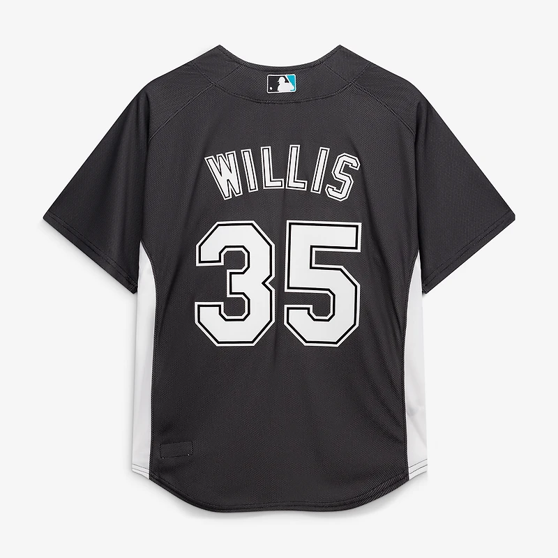 Maillot d'entraînement authentique Mitchell & Ness Dontrelle Willis noir des Marlins de Floride pour homme