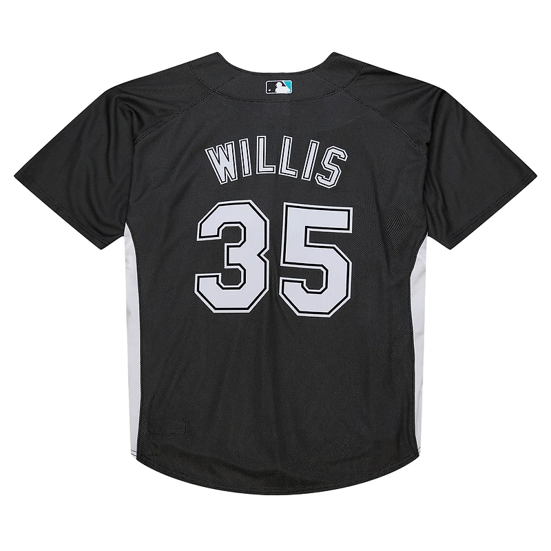 Maillot d'entraînement au bâton Mitchell & Ness Dontrelle Willis noir Florida Marlins Cooperstown Collection 2007 pour hommes