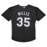 Maillot d'entraînement au bâton Mitchell & Ness Dontrelle Willis noir Florida Marlins Cooperstown Collection 2007 pour hommes