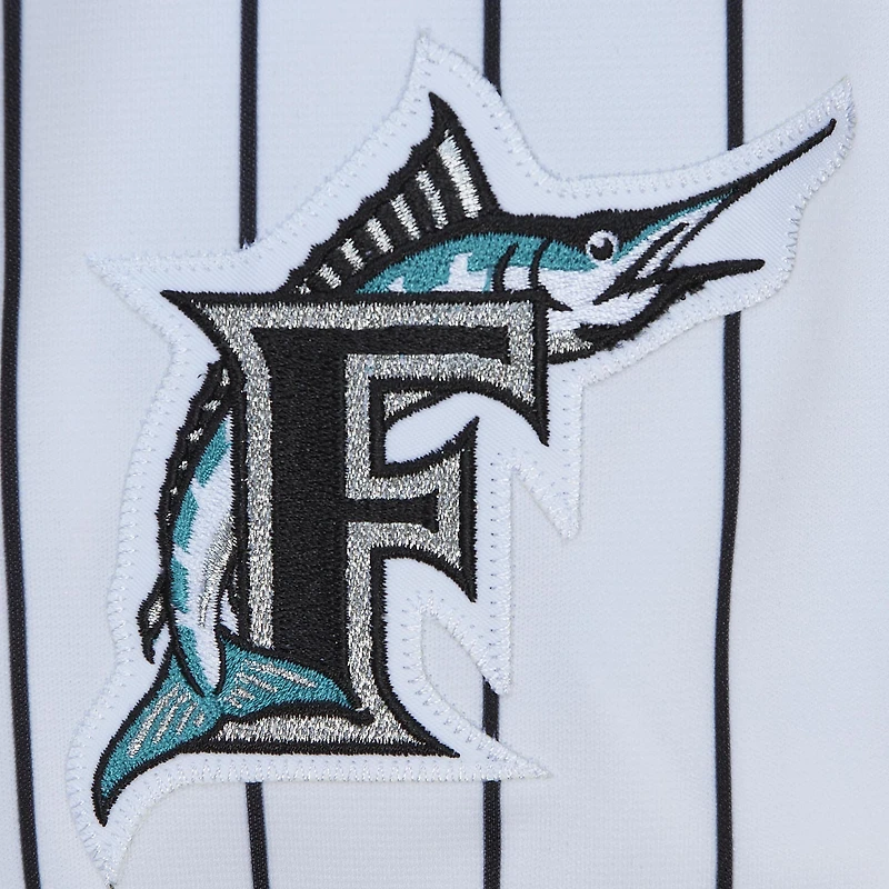 Maillot authentique de la collection Cooperstown des Marlins Floride blancs Mitchell & Ness Dontrelle Willis pour hommes