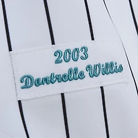 Maillot authentique de la collection Cooperstown des Marlins Floride blancs Mitchell & Ness Dontrelle Willis pour hommes
