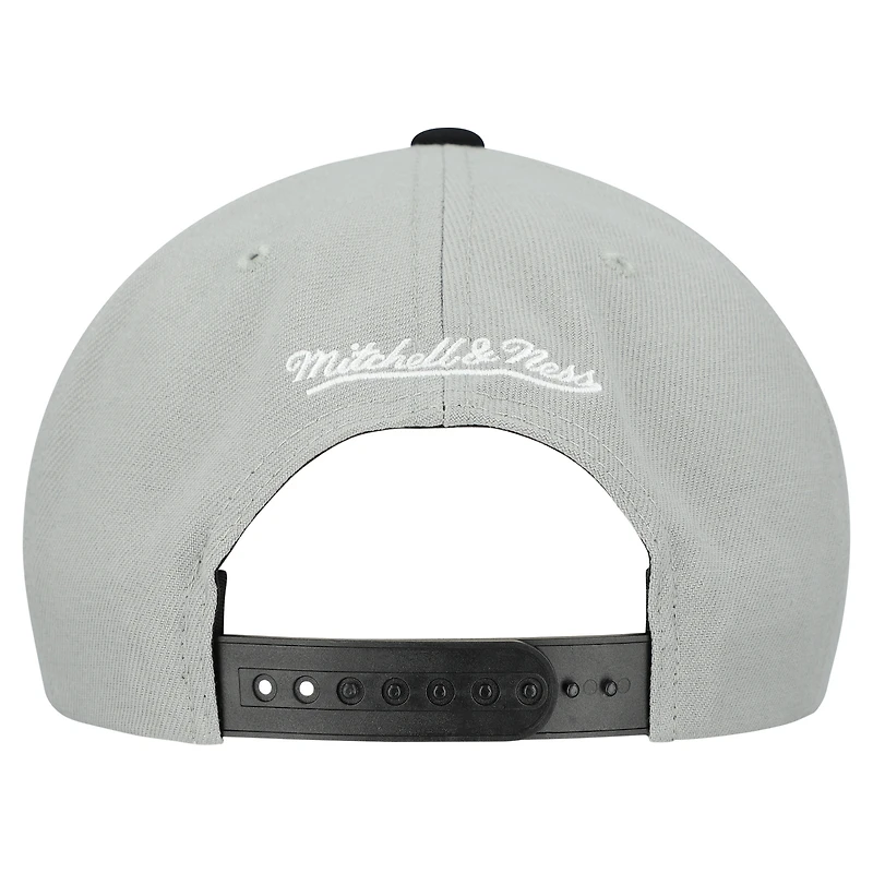 Casquette snapback basique Mitchell & Ness grise Florida Marlins Cooperstown Collection pour homme