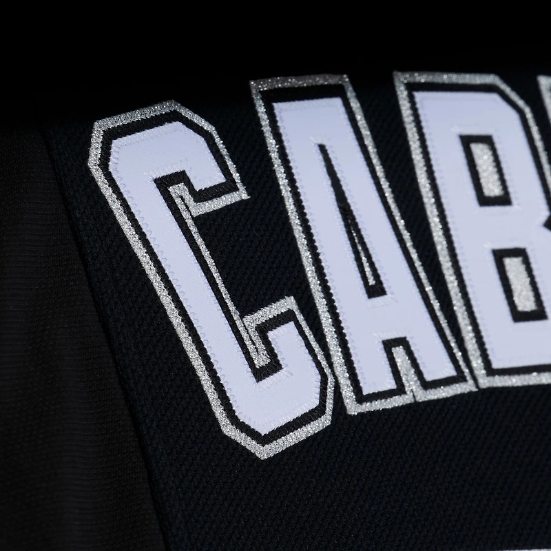 Maillot d'entraînement à boutons Mitchell & Ness Miguel Cabrera noir Florida Marlins 2003 Cooperstown en maille pour homme