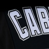 Maillot d'entraînement à boutons Mitchell & Ness Miguel Cabrera noir Florida Marlins 2003 Cooperstown en maille pour homme