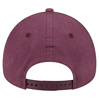 Men's New Era Maroon Florida Marlins Cooperstown Collection Moleskin A-Frame 9FORTY Adjustable Hat