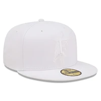 Casquette ajustée New Era Miami Marlins blanche sur 59FIFTY pour homme
