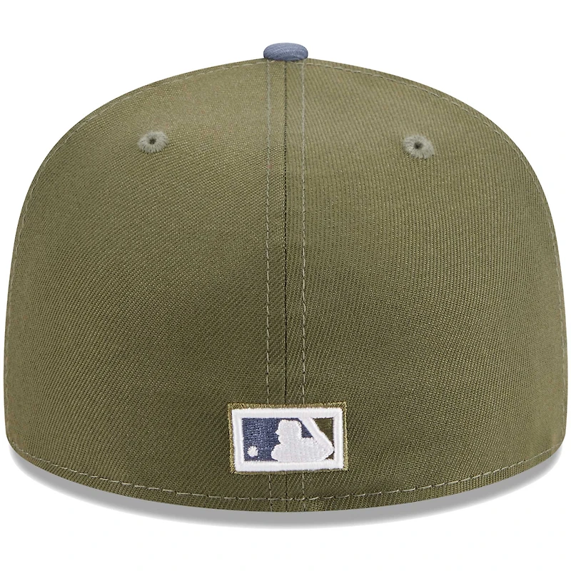 Men's New Era Olive/Blue Florida Marlins 59FIFTY Fitted Hat