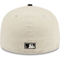Men's New Era White Florida Marlins Cooperstown Collection Corduroy Classic 59FIFTY Fitted Hat