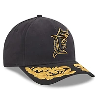Casquette ajustable A-Frame 9FORTY noire des Florida Marlins de New Era x Alpha Industries pour homme