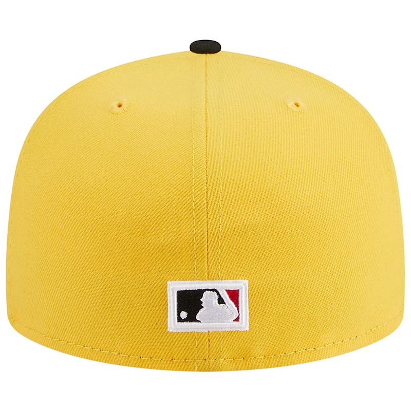 Casquette ajustée 59FIFTY Grilled Florida Marlins New Era pour homme, jaune/noir