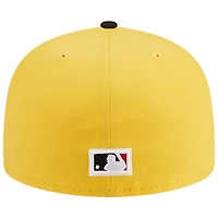 Casquette ajustée 59FIFTY Grilled Florida Marlins New Era pour homme, jaune/noir
