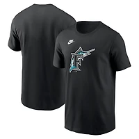 Men's Nike Black Florida Marlins Cooperstown Collection T-Shirt