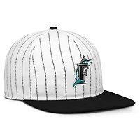 Casquette ajustable Nike Pro Florida Marlins Cooperstown Collection blanche et noire pour homme
