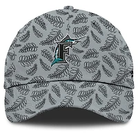 Women's Fanatics  Gray Florida Marlins Cooperstown Collection Shift Adjustable Hat
