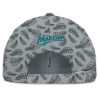 Women's Fanatics  Gray Florida Marlins Cooperstown Collection Shift Adjustable Hat