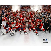 Photographie non signée de l'équipe championne la Coupe Stanley 2024 des Panthers Floride