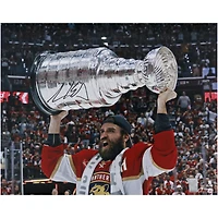 Aaron Ekblad Florida Panthers Autographed 2024 Stanley Cup Champions 16" x 20" Raising Cup Photograph