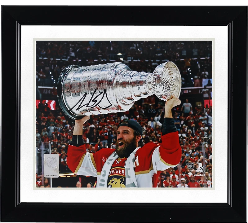 Aaron Ekblad Florida Panthers Autographed 2024 Stanley Cup Champions 8" x 10" Raising Cup Photograph