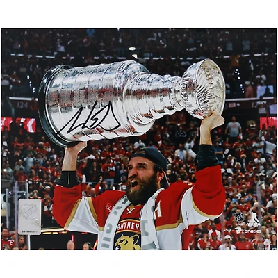 Aaron Ekblad Florida Panthers Autographed 2024 Stanley Cup Champions 8" x 10" Raising Cup Photograph