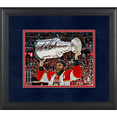 Aaron Ekblad Florida Panthers Autographed 2024 Stanley Cup Champions Framed 8" x 10" Raising Cup Photograph