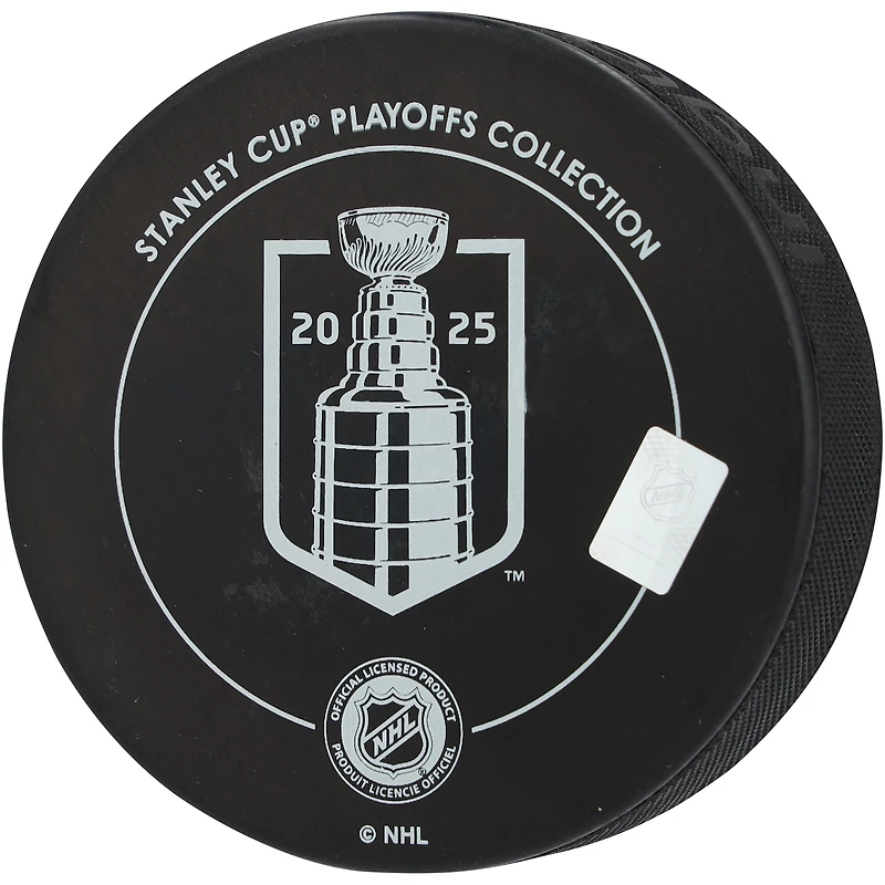 Rondelle de hockey autographiée par Aaron Ekblad des Panthers de la Floride, championne de la Coupe Stanley 2025, avec l'inscription « 2025 SC Champs »