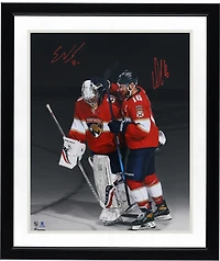 Aleksander Barkov & Spencer Knight Florida Panthers Autographed 16" x 20" Spotlight Photograph