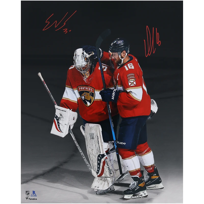 Aleksander Barkov & Spencer Knight Florida Panthers Autographed 16" x 20" Spotlight Photograph