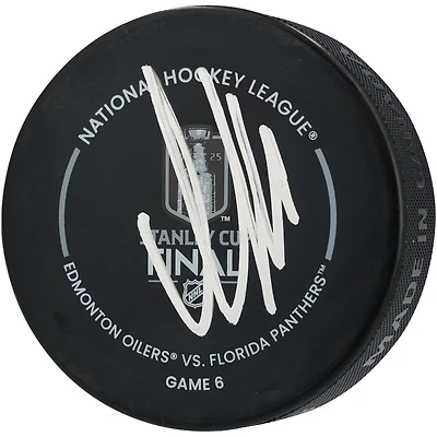 Aleksander Barkov Florida Panthers Autographed 2025 Stanley Cup Champions Official Game Puck