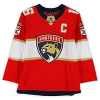 Maillot rouge Fanatics Premium autographié par Aleksander Barkov des Panthers de la Floride avec inscription « B2B Champs »