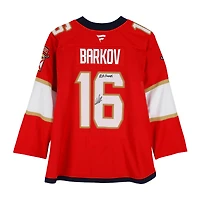 Aleksander Barkov Florida Panthers Autographed Red Fanatics Premium Jersey with "B2B Champs" Inscription