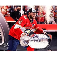 Aleksander Barkov Florida Panthers Unsigned 2025 Stanley Cup Champions Raising Photograph
